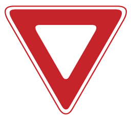 Yield sign from the Part 7 handbook PDF
