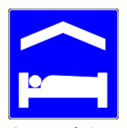 Accommodations information sign from the Part 7 handbook PDF